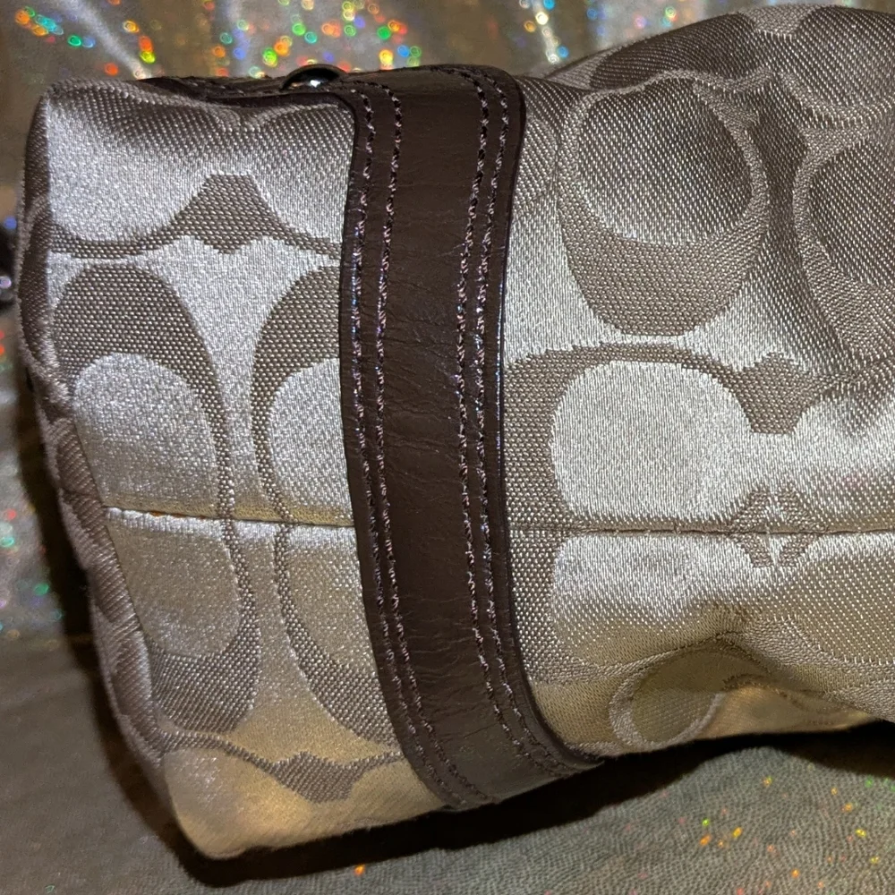 Coach Signature Mini Hobo Shoulder "Baguette" Bag - Picture 6 of 11